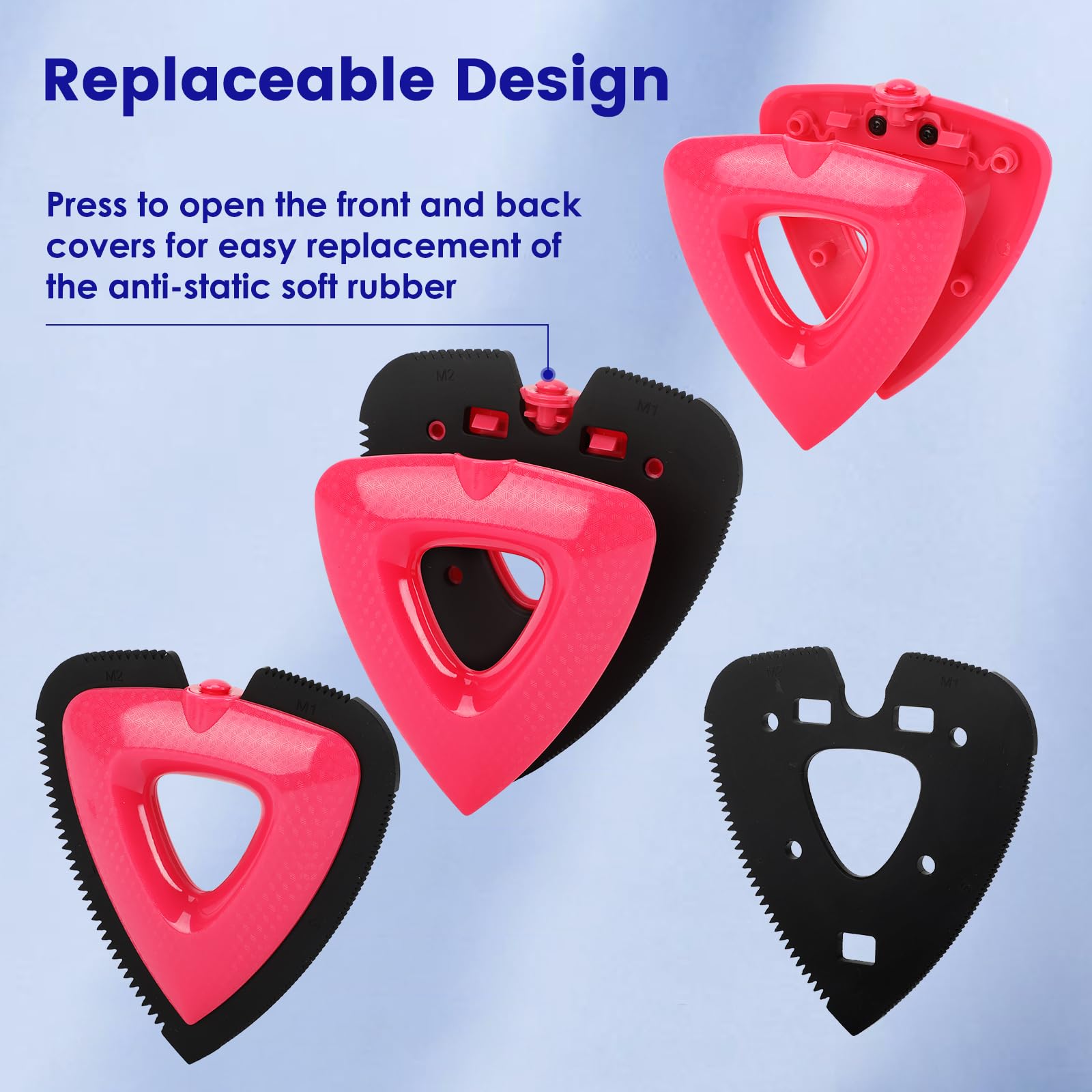 Aoziqi Mini Pet Hair Remover, Cleaning Brush for Car Detailing, Auto Interior, Furniture, Sofas and Carpets, Handheld Triangle Carpet Dog Hair Remover - Reusable Plush and Fur Cleaning Supplies 2