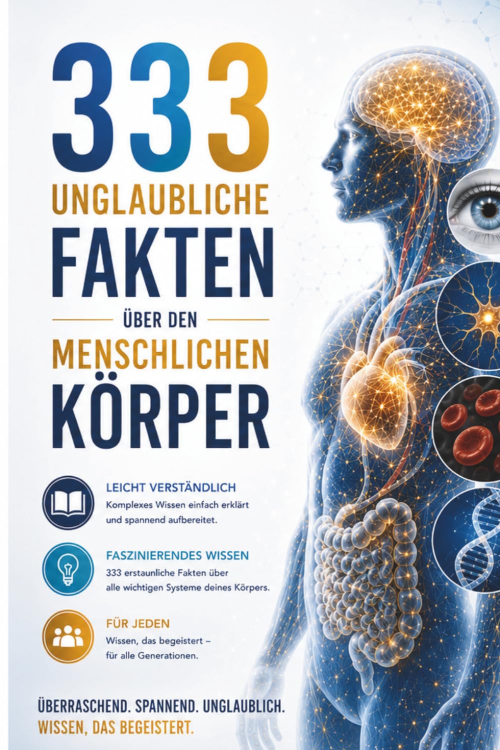 Unglaublicher Mensch! 333 faszinierende Fakten über den menschlichen Körper: Erstaunliches Wissen, verblüffende Rekorde und faszinierende Geheimnisse ... – einfach erklärt und voller Überraschungen