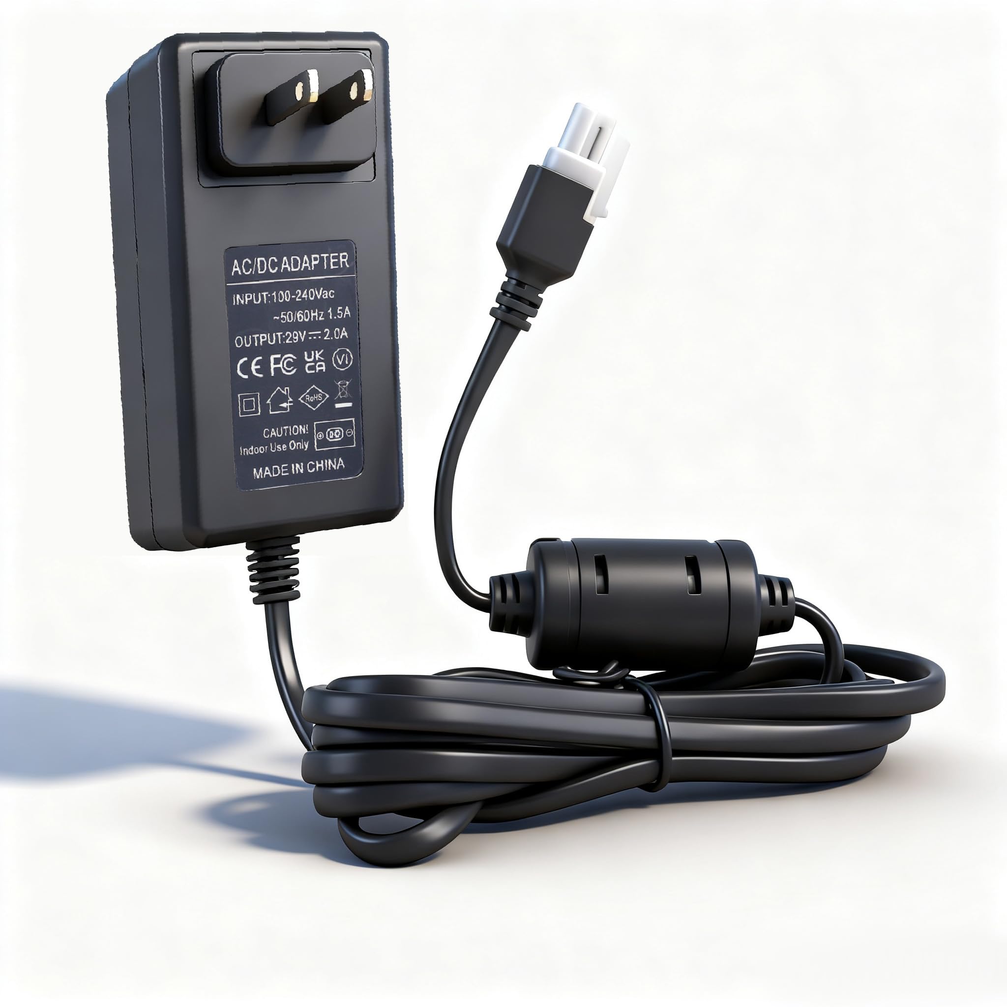 29V Power Cord for Standing Desk Compatible with Claiks P1.01.001 P101001 40" 48" 55" 63" Inches Electric Standing Desk Adjustable Height Stand up Desk YH-K290018-C Power Supply Charger Replacement