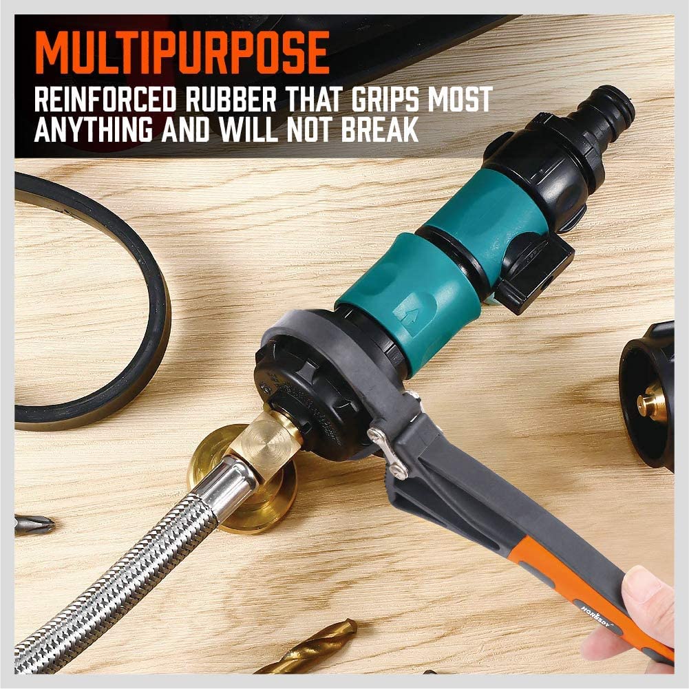 Buy HORUSDY 2piece Oil Filter Wrench Set, 4" and 6" Rubber Strap