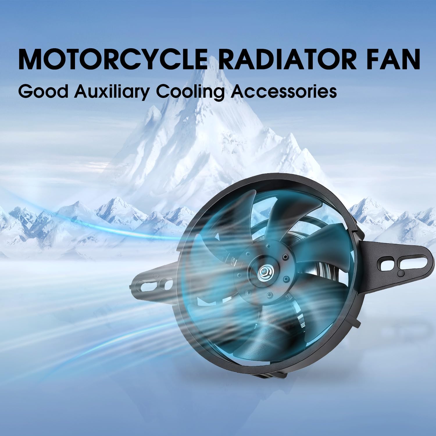 JFG RACING Ventola Raffreddamento Radiatore Moto,Ventola Radiatore Moto 12V per 200cc-250cc Dirt Pit Bike ATV UTV Go Kart Quad Motocross
