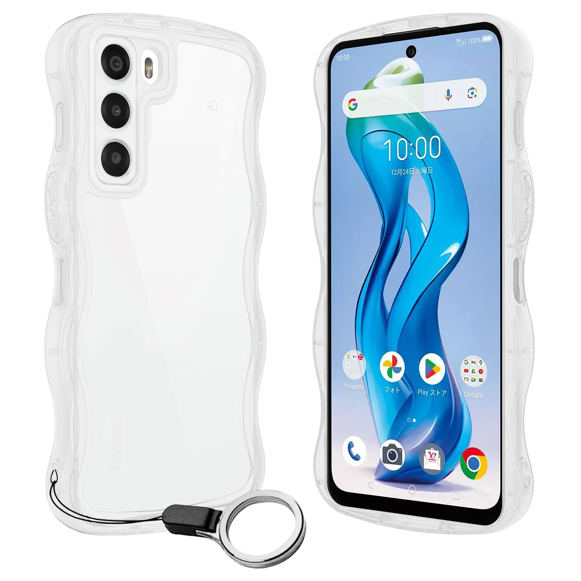 Amazon.co.jp: ZTE Nubia S 5G用ケースクリア リング付き ヌビア