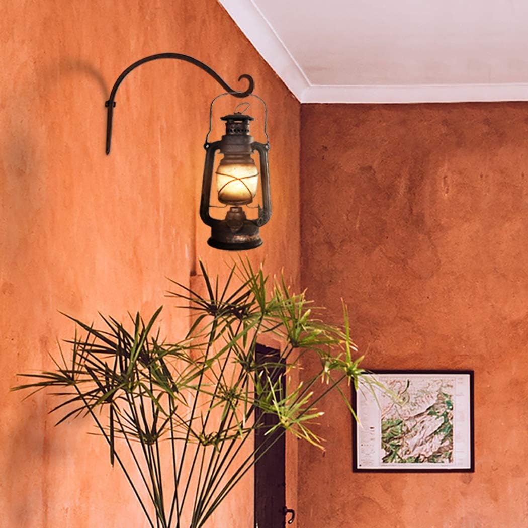 Hanging Plant Brackets Outdoor: 12-Inch Hanging Plant Hangers Wall Hooks - Wall Mount Hanging Brackets for Bird Feeder Flower Baskets