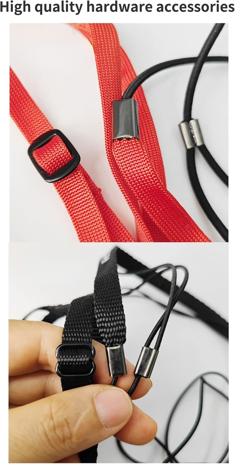 Adjustable Bird Harness with 78.7 Inch Leash, Outdoor Flying Training Rope Kit for Bird Parrots, Parrot Flying Rope Straps Outdoor Training Traction Rope for Small Medium Large Size Birds (M)