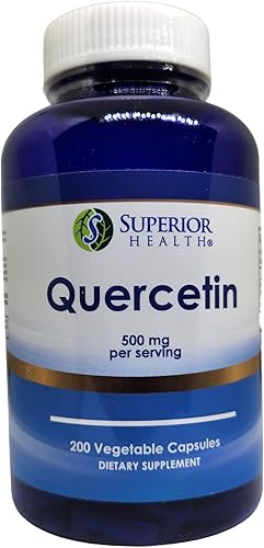 Quercetina 500mg Suplemento - 200 Cápsulas - Quercetina Dihidrato