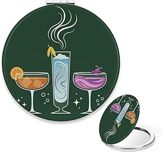 Mirror Fresh Drinks Green Stars Circles Round...