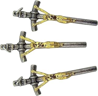New Base Papal Cross Crucifix with Gold Tone Christ Corpus, Pack of 3, 2Inh to Elevate Your Style with Religious Jewelry TEH1963WIXX