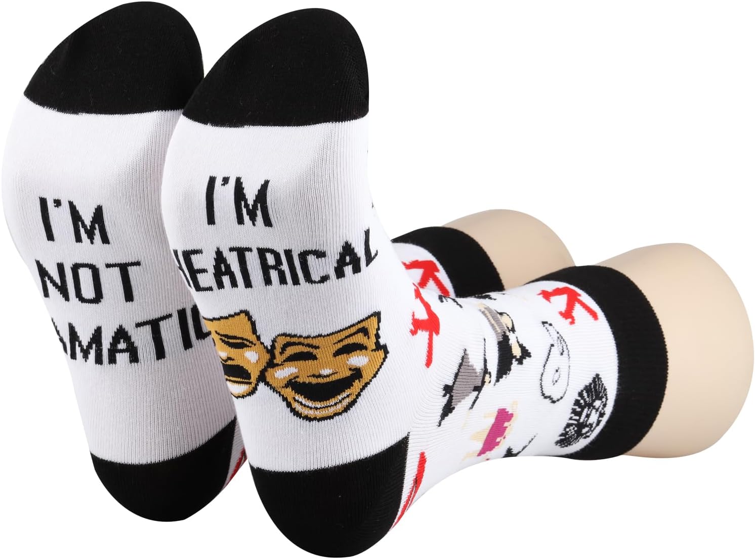 Musical Gift I'm Not Dramatic I'm Theatrical Musical Theatre Gift Musical Socks for Musical Lovers (US, Alpha, One Size, Regular, Regular, I'm Not Dramatic) - Image 6