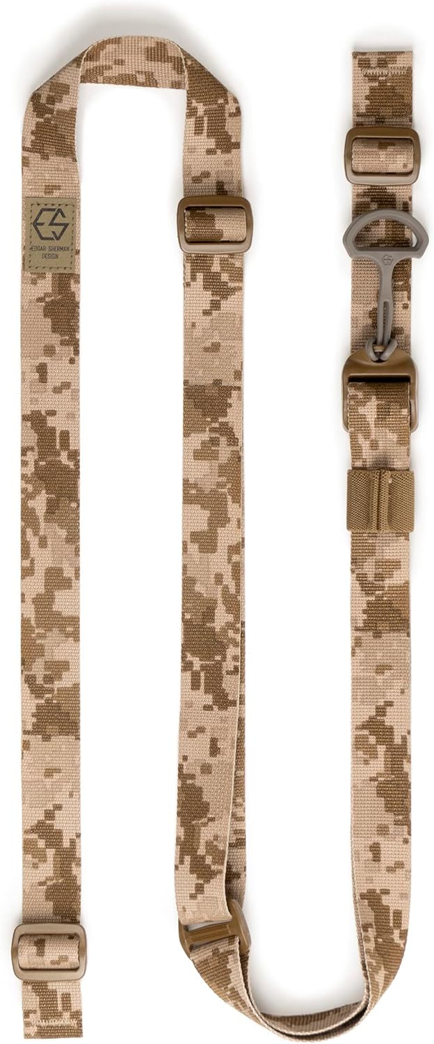 Edgar Sherman Design ESD Sling Tactical Rifle Sling | Two-Point | Mil-Spec | Quick Adjust | Lightweight | Integrated Elastic Retention | Trusted by Special Operations | USA Made