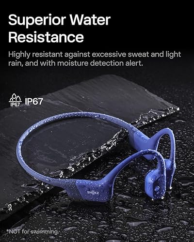 Miniatura 5 de SHOKZ OpenRun Mini - Bone Conduction Headphones,Open-Ear Bluetooth Wireless Sport Headphones for Running & Workout,Sweat Resistant, Long 8H Azul