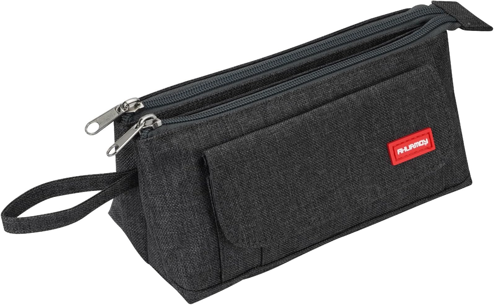 Pencil Case with 2 Large Compartments Pocket Big Capacity Pencil Pouch Holder Pen Case Makeup Bag School Supplies Office Stationery Storage Gift for High School Students Girl Boy Adult Teen