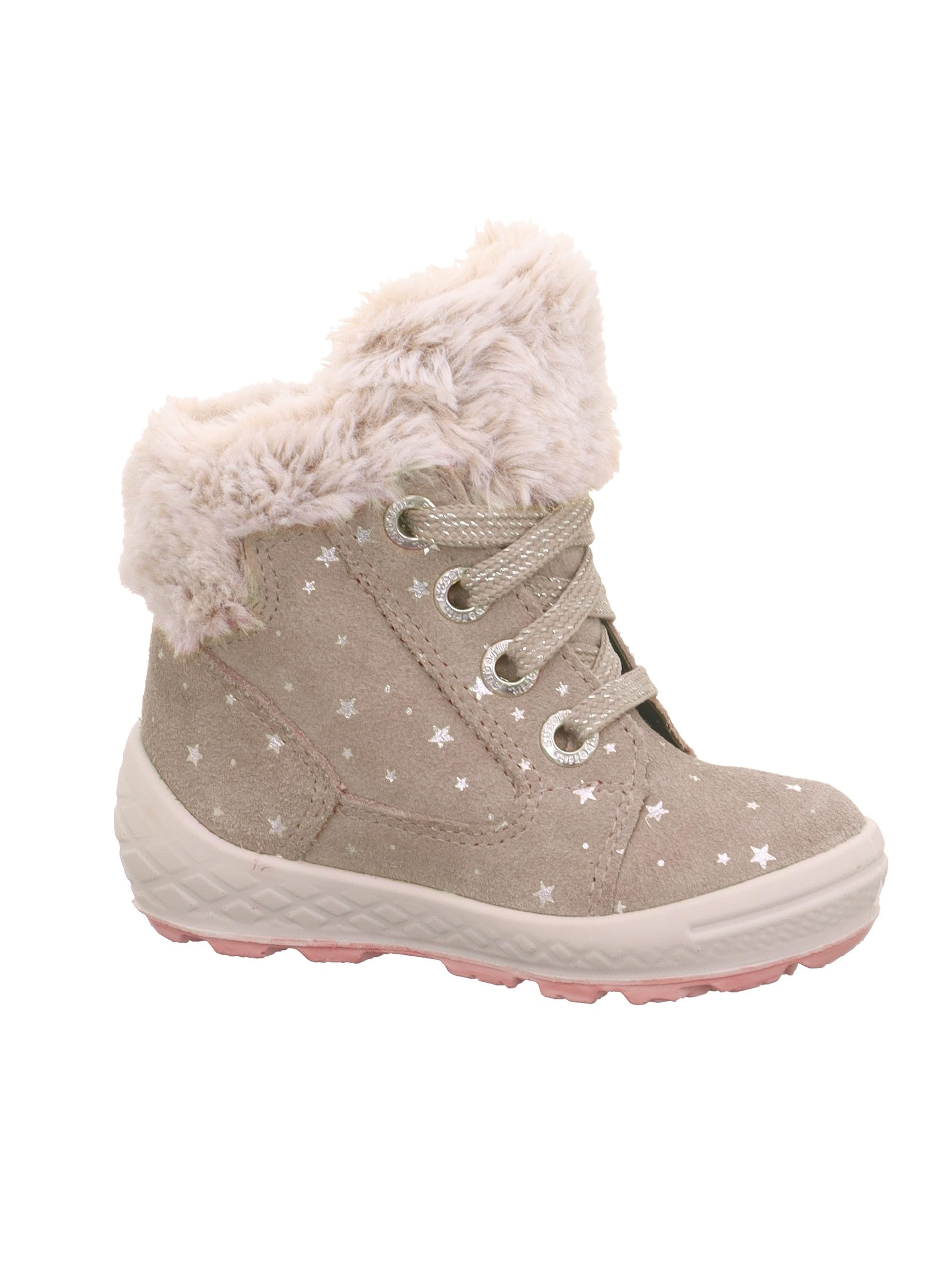 Superfit Girls' Groovy 2.0 Warm Lined Gore-Tex Snow Boots, Beige 4000, 6.5 Wide US Infant