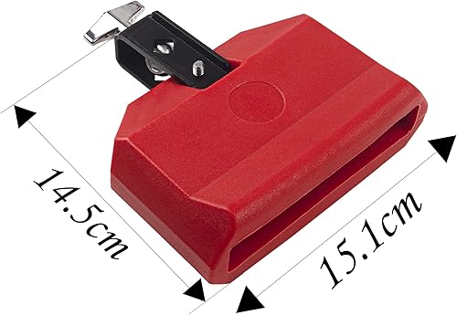 Miniatura 10 de 1 bloque de atasco de Yootones, bloque de percusión musical de plástico compatible con instrumentos de tambor latino (azul)