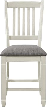 Lexicon Granby Counter Height Dining Chair in Antique White Set of 2