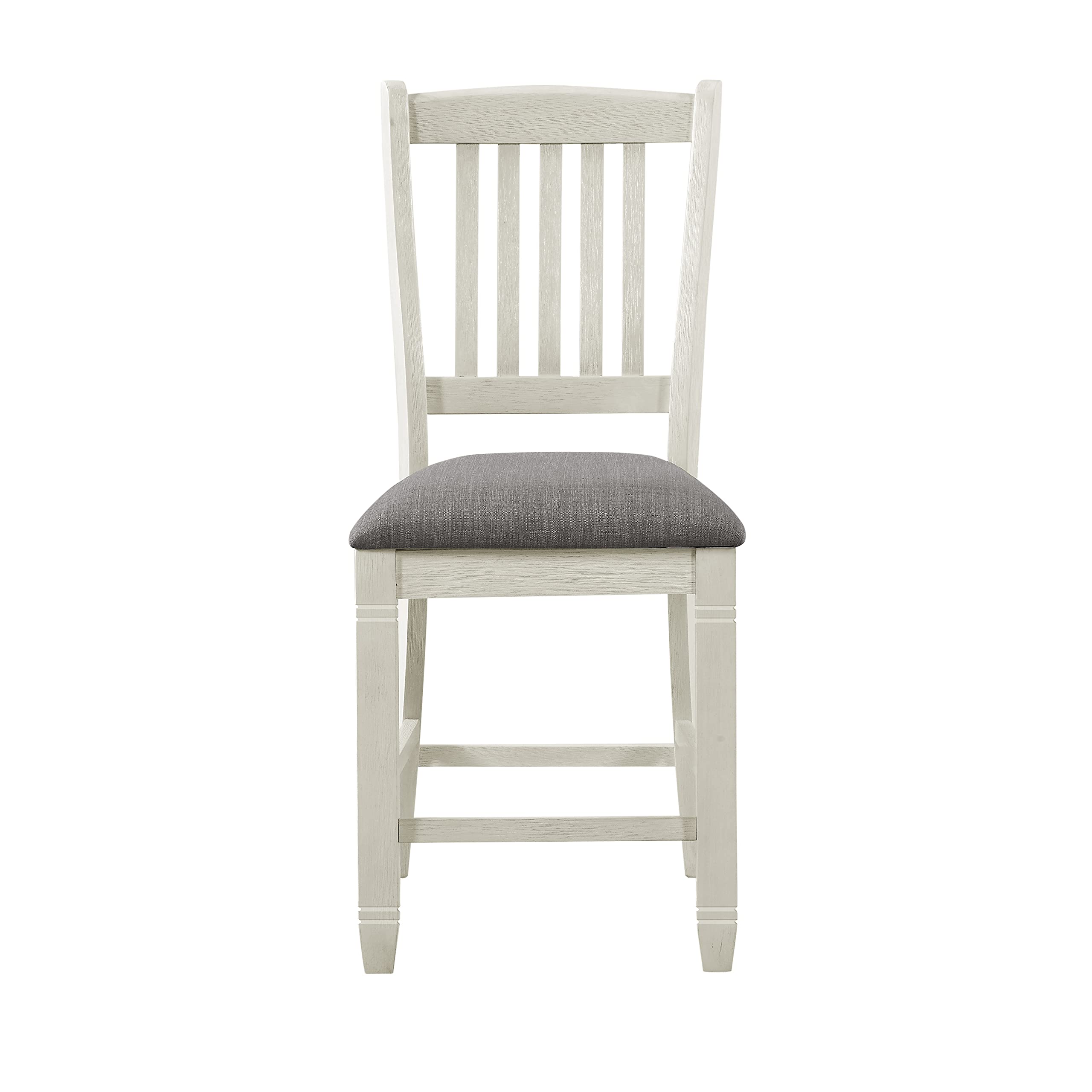 Antique Finish Wood Counter Height Chairs Set of 2 for Cozy Dining