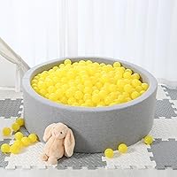 Vista 2 de STARBOLO Pelotas de juguete para niños, 100 y 170 unidades, de plástico, a prueba de aplastamiento, colores macarrones, bolas oceánicas para niños