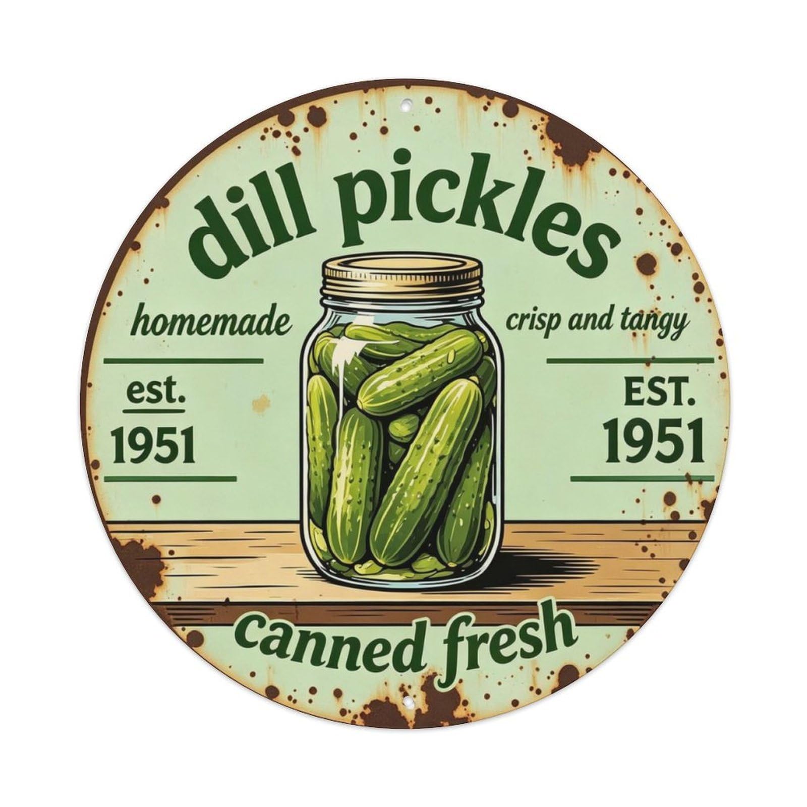 Homemade Crisp And Tangy Metal Tin Sign Plaque