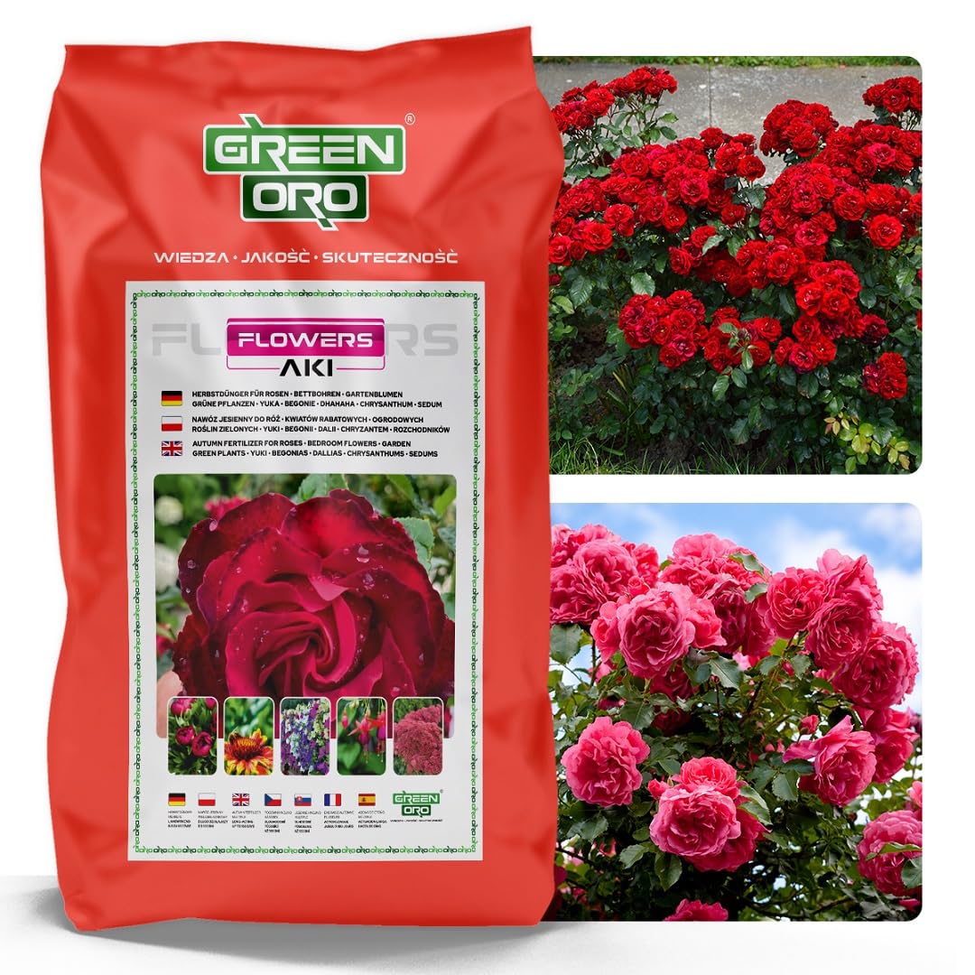 FLOWERS AKI 24kg Herbstdünger für Rosen, Blumen und Zierpflanzen geeignet