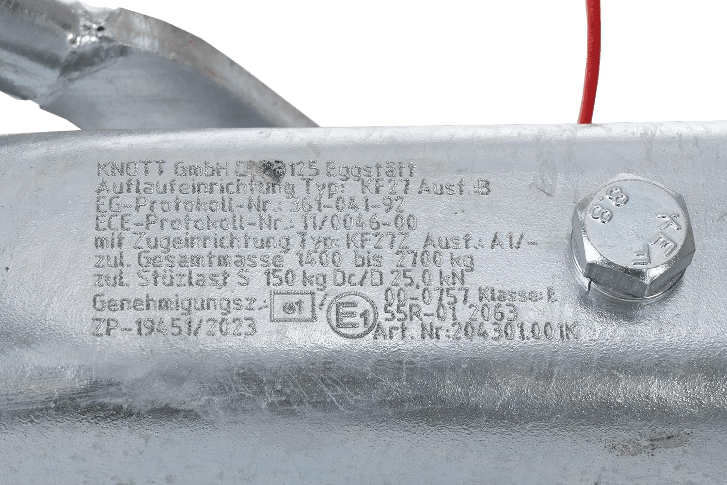 Knott Enganche en V para remolques KF27 2700kg