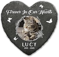 Vista 8 de Piedras conmemorativas personalizadas para mascotas para perros, gatos, regalos conmemorativos para perros en forma cuadrada por pérdida