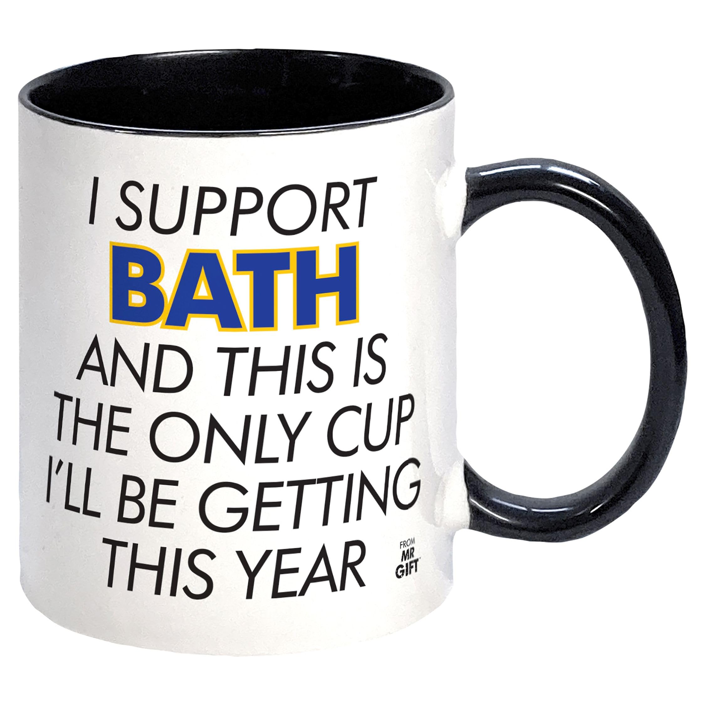I Support Bath Rugby Union Mug - Gift for Fan Supporter
