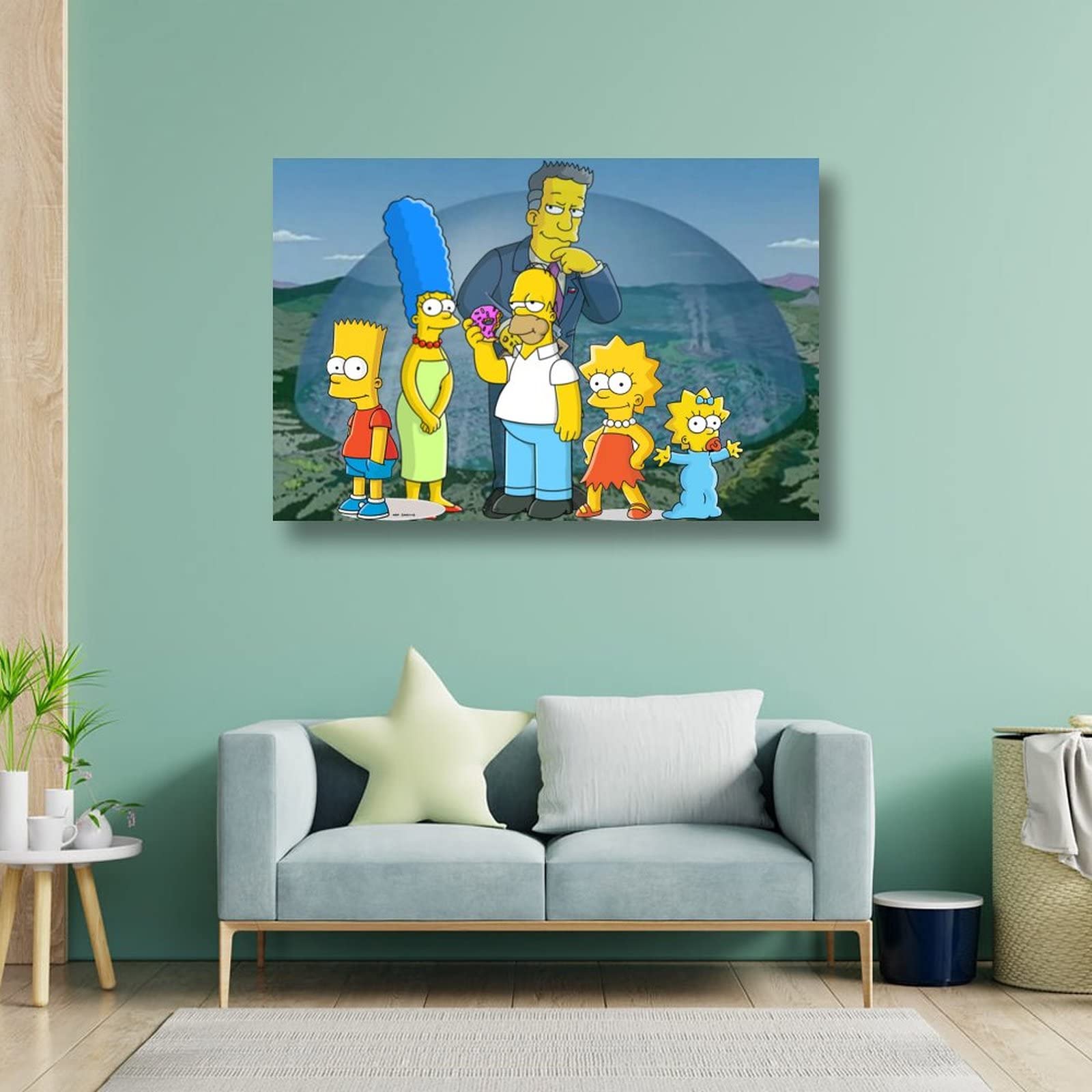 Amazon.co.jp: The Simpsons アニメシンプソンズポスター バスルーム 