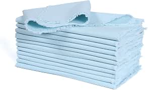 Ramanta Home Cloth Napkins Set Of 12 – Heavyweight Frayed Edge Cotton Dinner Napkins, 18x18 Inch - View #10