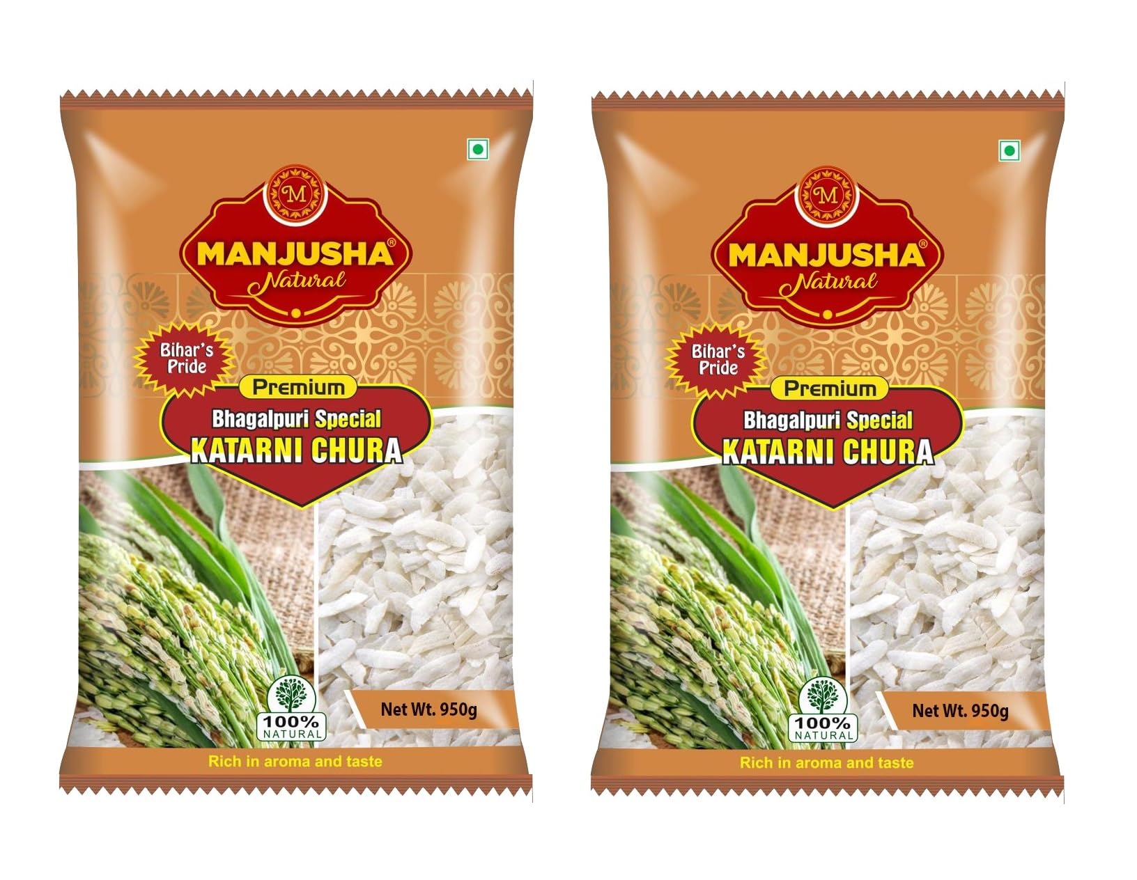 MANJUSHA NATURAL Premium Bhagalpuri Special Katarni Chura Poha Net Wt. 950 Gram100% Natural Rich In Aroma & Taste BiharS Pride (1900) (B0CXJ7L6BL) Amazon Price History, Amazon Price Tracker
