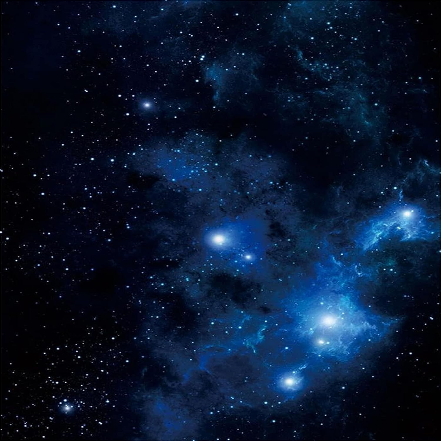 Starry Sky Stars 3D Wall Murals, Night Sky Ceiling Mural Art Peel and Stick Wallpaper Removable Wall Stickers for Living Room Bedroom Wall Decor,59"Wx40"H