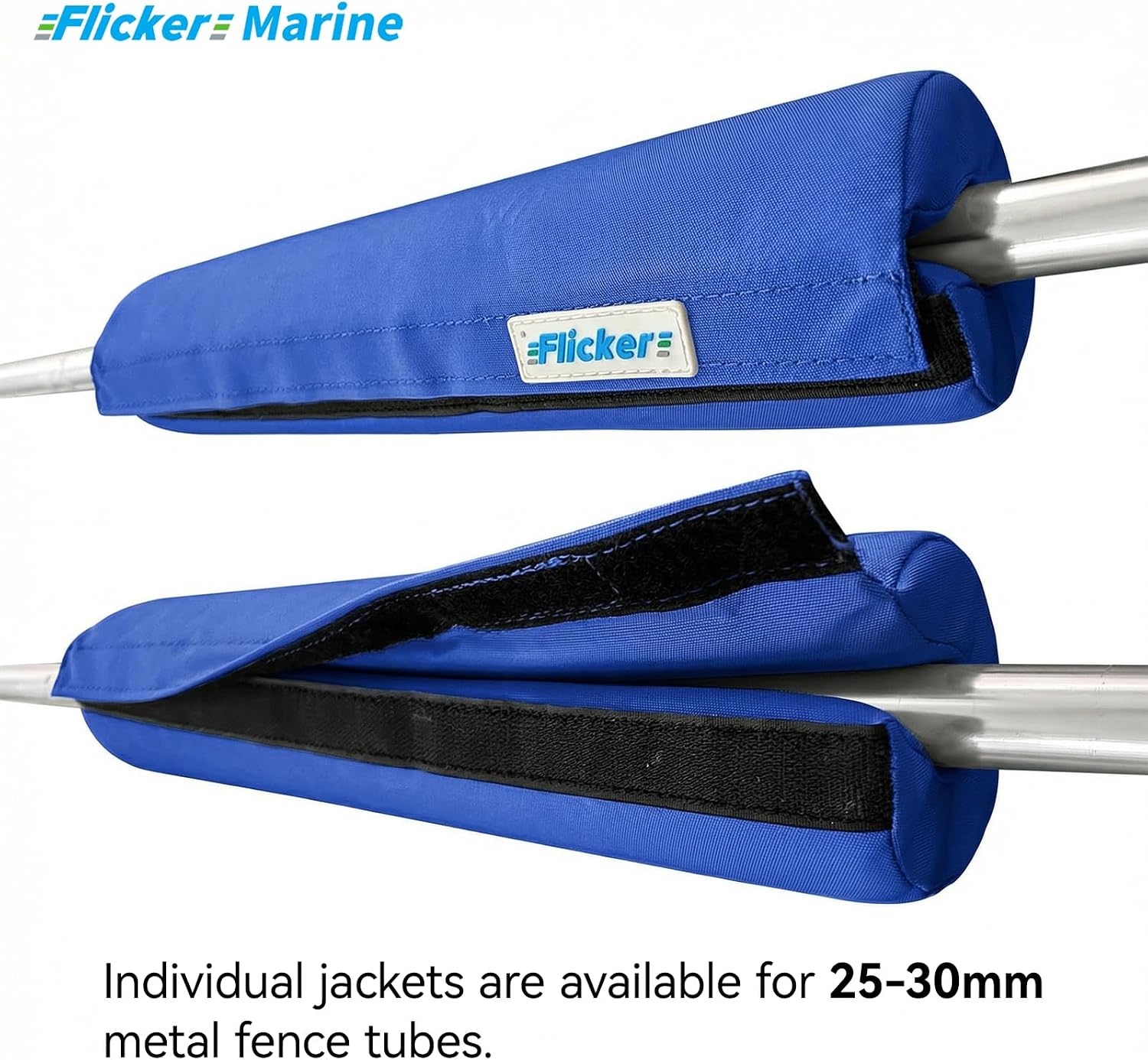 Colorful Padded Sea Rail Cover, Thick Cushion Protection, Waterproof & UV Resistant Marine Fabric, Anti-Scratch & Shock Absorbing, Secure Fit, Compatible with Boat Guardrails (Blue, Y8C310-Ⅲ)