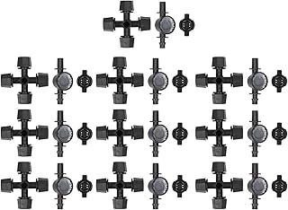 Bico de atomização de cruz preta G1/8 novo com dispositivo anti-gotejamento Bico de atomização de irrigação de estufa Bico de remoção de poeira de irrigação de estufa