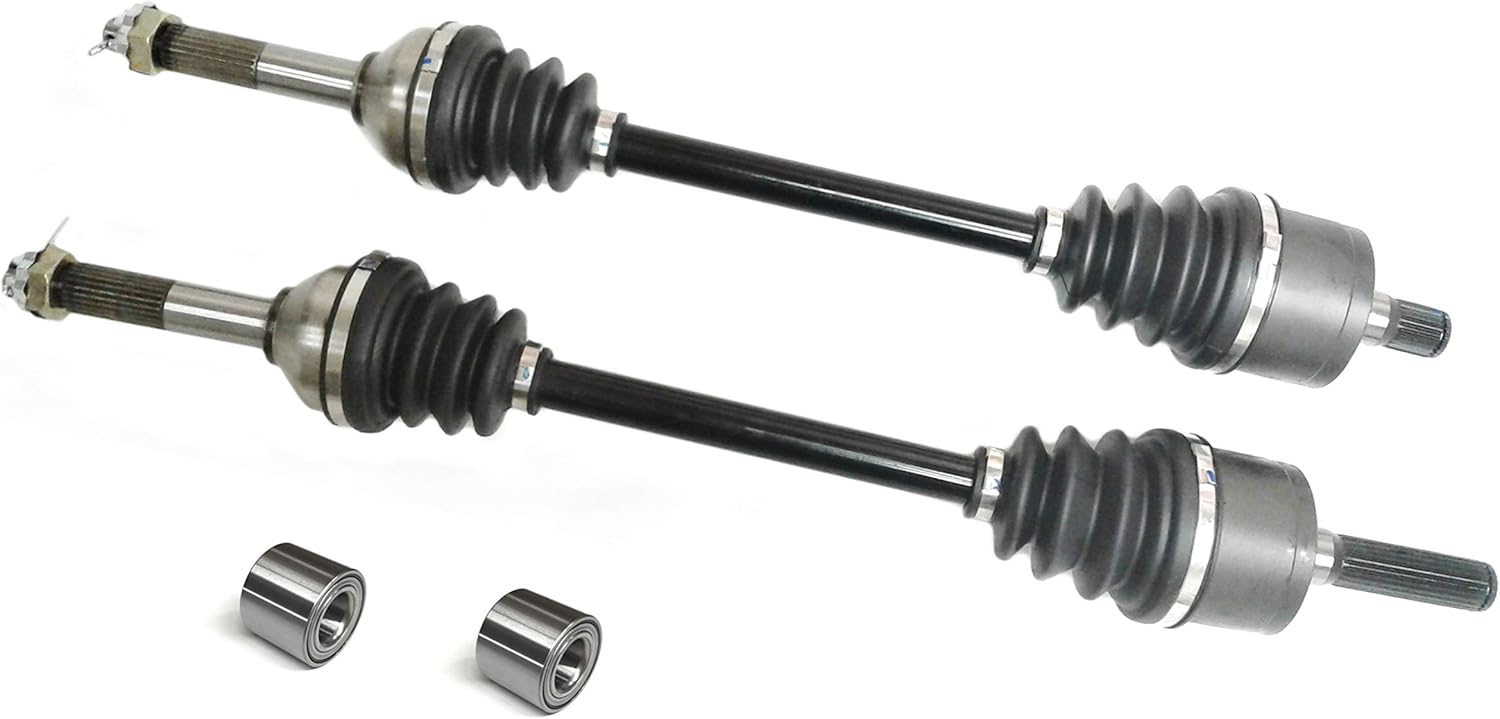 Precision Rear CV Axles & Bearings for Kawasaki Teryx 750 2008-2011, Left & Right, Quality Tested, Heat-Treated, 4140 Chromoly Steel, Exact Fit, ATVPC