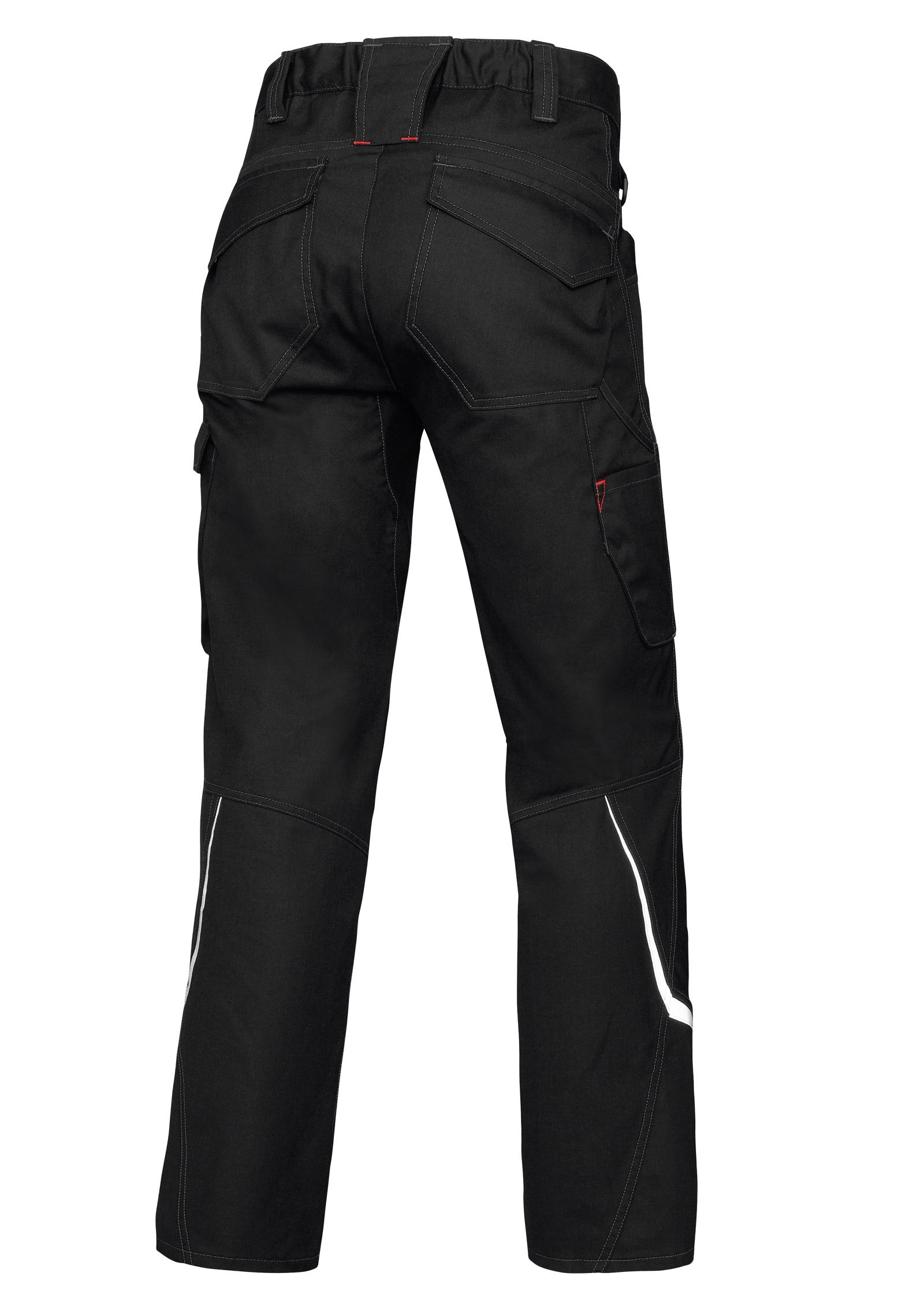 BP 1980-570-32 Schmale Arbeitshose - Schlanke Silhouette - Stretchmaterial - Elastischer Rücken - Ergonomischer Schnitt - 65% Polyester, 35% Baumwolle - Lange Passform - Größe: 50l - Farbe: schwarz