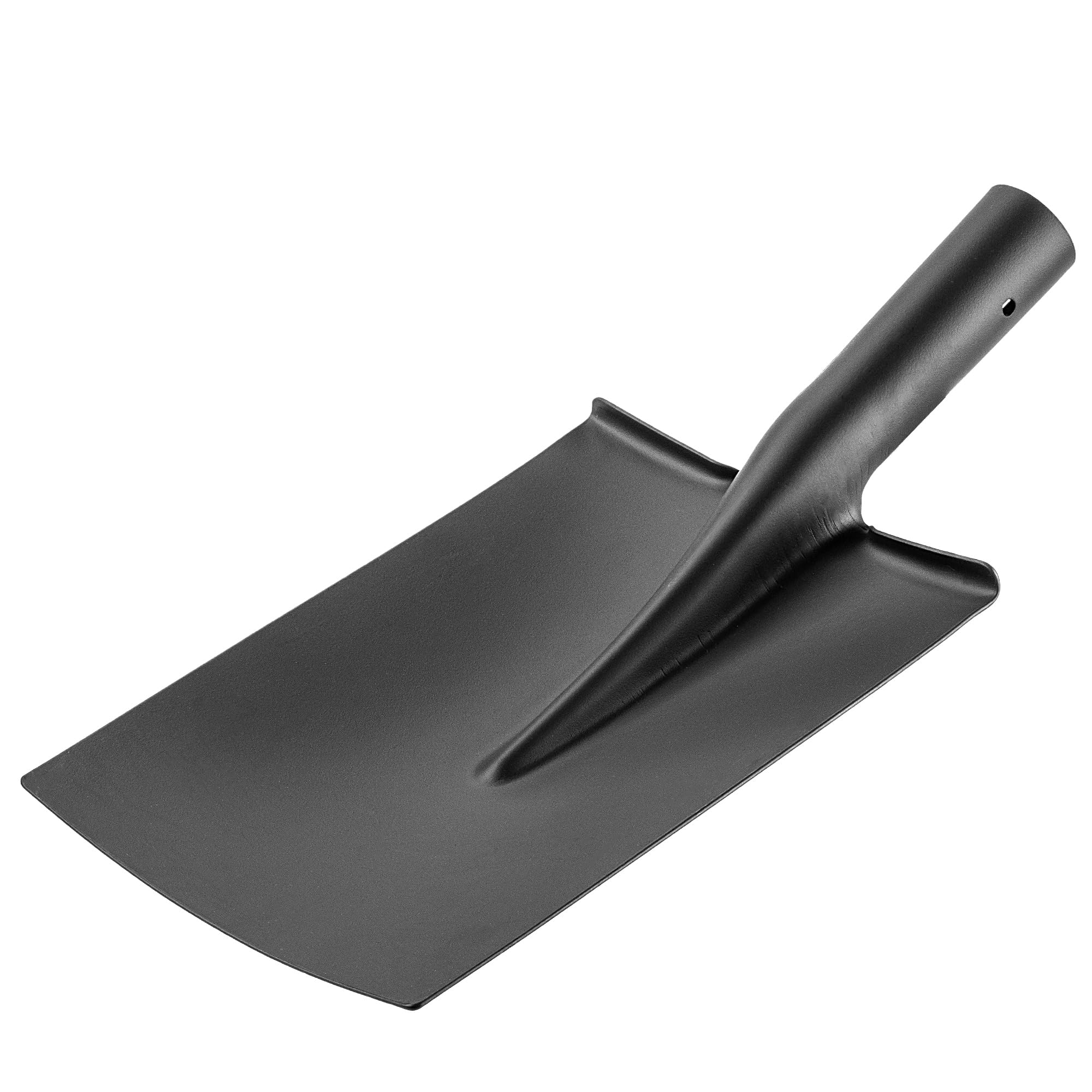 KADAX Gartenspaten ohne Griff, Robuster Spaten für Garten, Universelle Schaufel, Gartenschaufel ohne Stiel, Spatenschaufel aus Stahl, Sandschaufel (Schwarz 40,5x20 cm)