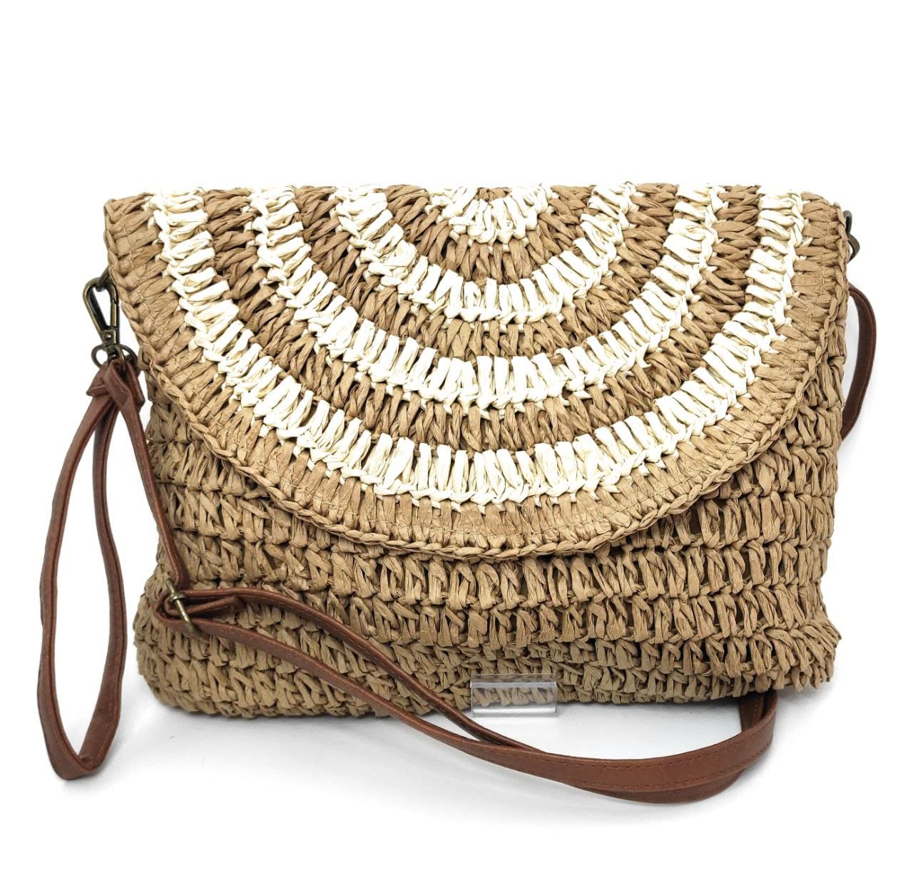 Encarni Zapatería Bolso Mujer Verano - Bolso Rafia Mujer - Bolsos Tejidos Crochet - Bolsos Bandolera Rafia