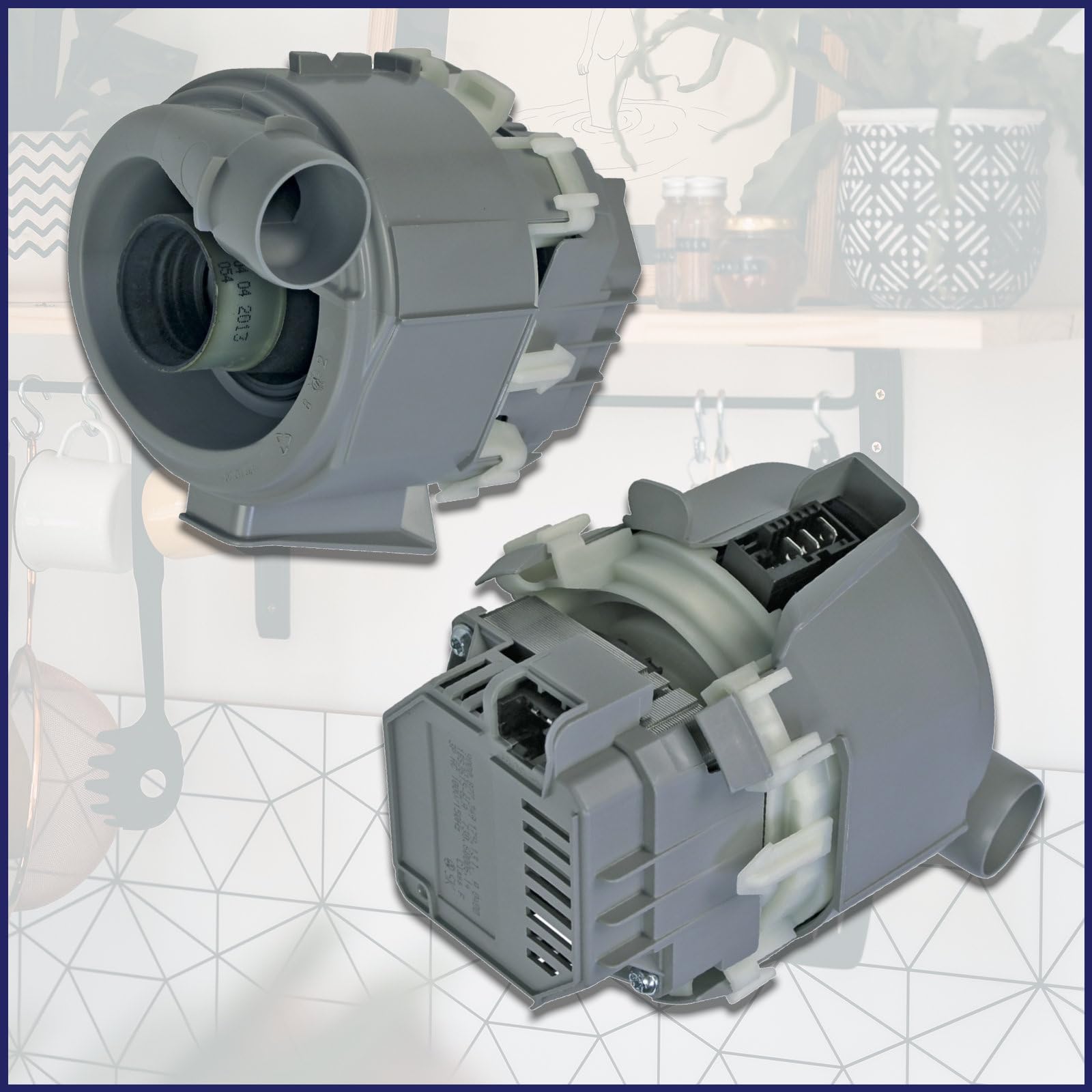 LUTH Premium Profi Parts Heizpumpe 1BS3615-6LA Umwälzpumpe Heizung Pumpe kompatibel mit Bosch Siemens Neff Gaggenau Balay 00651956 651956 für Geschirrspüler Spülmaschine