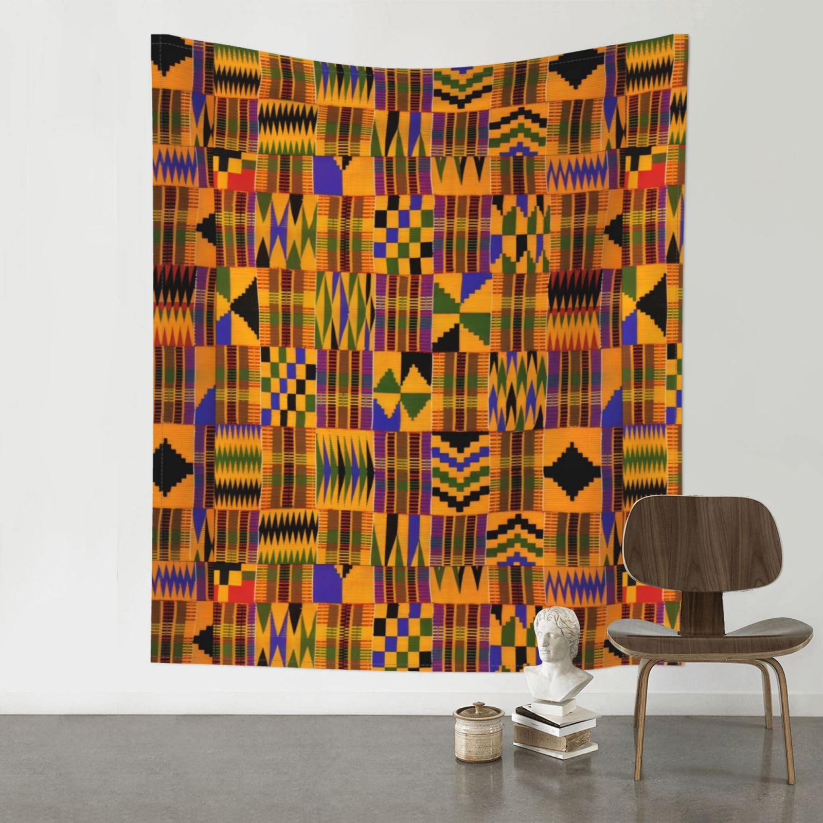 HJFCZH african weaving Prints Wall Tapestry 60x51in – Boho Decor Throw for Bedroom, Dorm, Beach Cover & Picnic Blanket