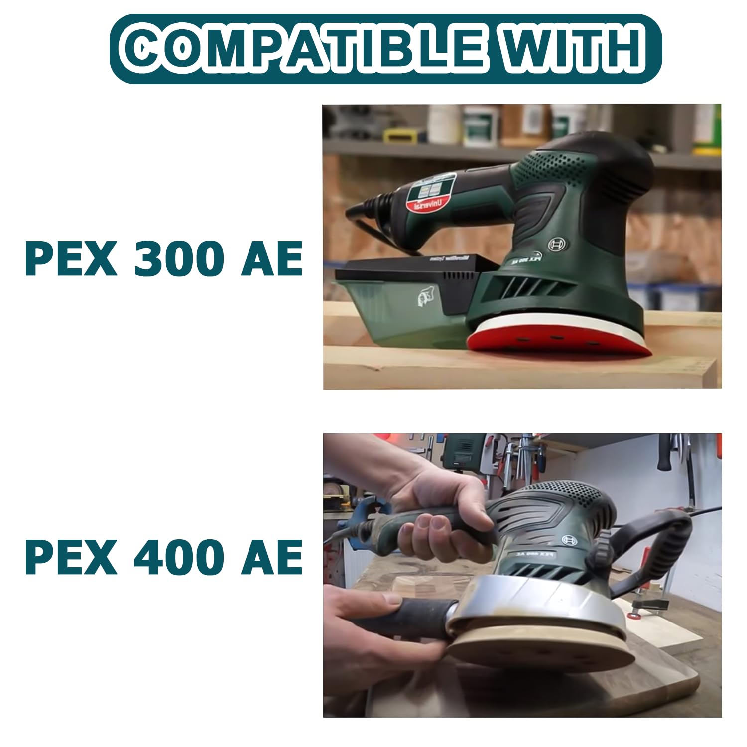 Piatto abrasivo professionale 17 fori Ø 150 mm, piastra abrasiva, piatto rigido compatibile con Festool RO1 RO2E RO150E ES150 ET2 ETS150 LEX150LET/WTS 150/Rotex 150/RO 150 EQ