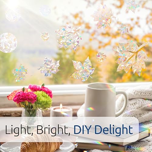 Miniatura 8 de rabbitgoo Película de privacidad para ventana, vinilo decorativo 3D para ventana, adhesivo estático para ventana, adhesivo estático no adhesivo,