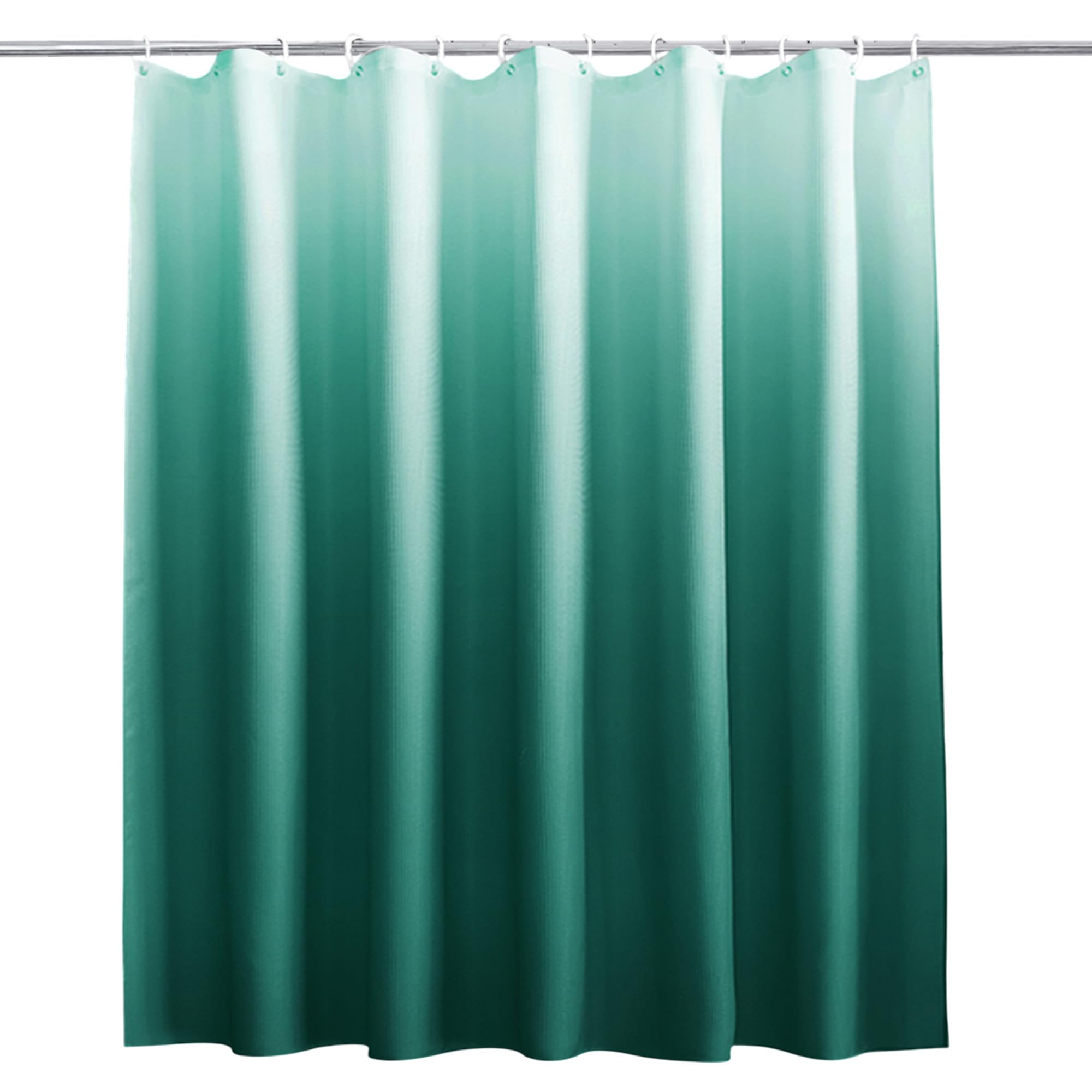 Trimming Shop Gradient Shower Curtain - Light Green & White, 180x180cm