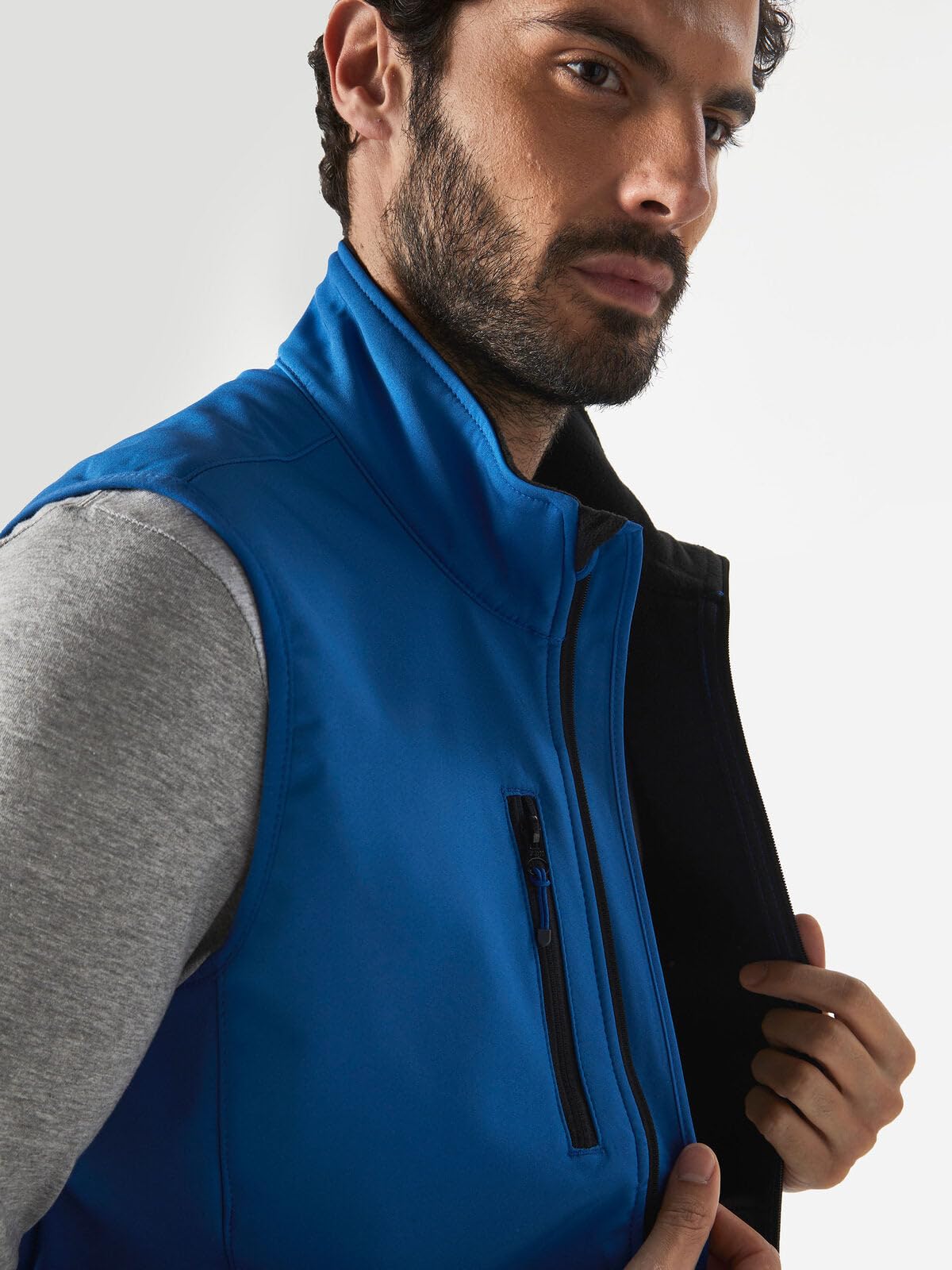 CHEMAGLIETTE! Gilet Giacca Smanicata Da Lavoro Softshell, 96% Poliestere, 4% Elastan, Con Tasche