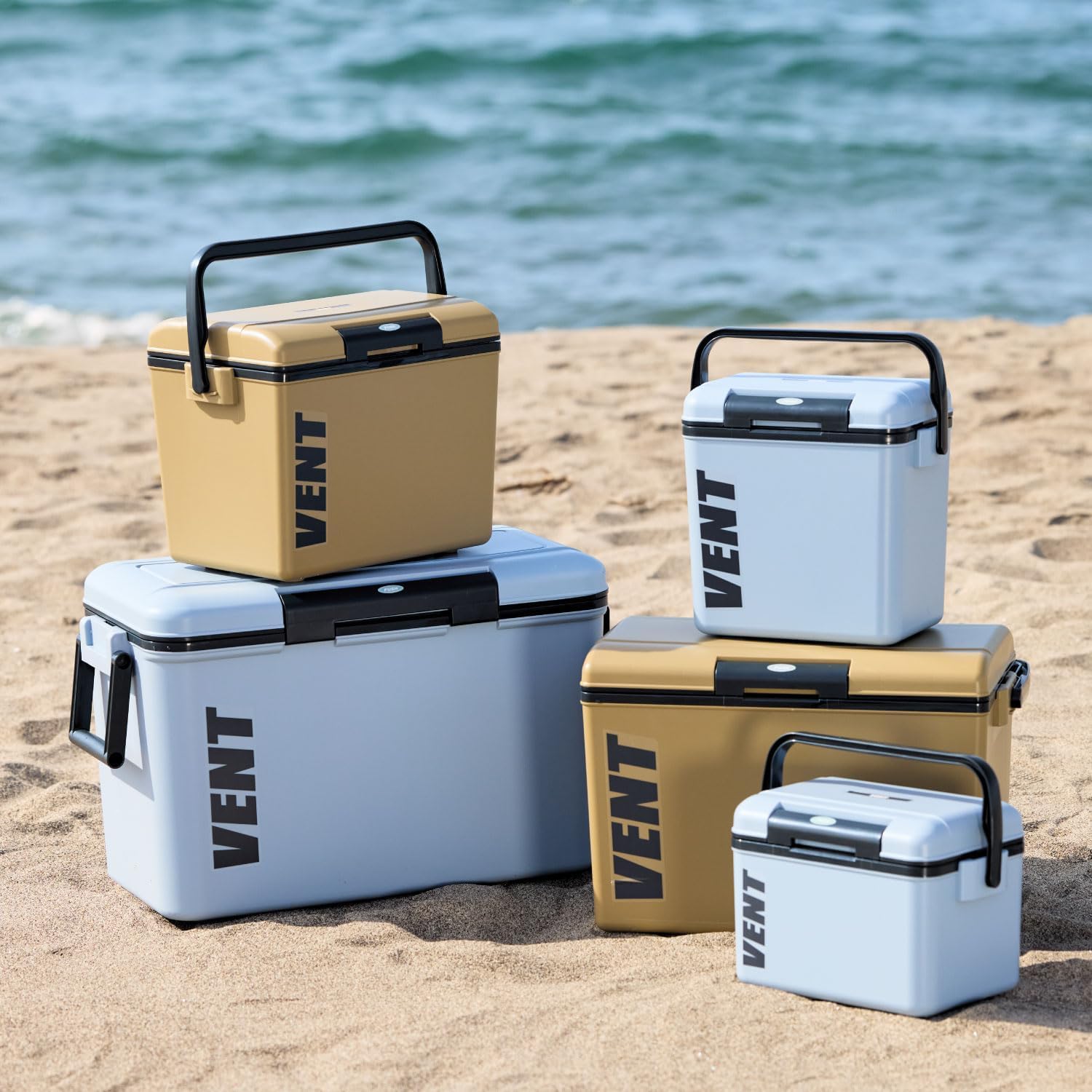 Amazon | サン カ バンセレーノ ワンプッシュで開閉できる クーラーボックス アッシュブルー(マット仕様) 24.5L ふたが外せてお手入れ簡単  日本製 フィッシングクーラー 釣り キャンプ (幅48×奥行30×高さ32cm) SVES-#25BL | ノーブランド品 | クーラーボックス