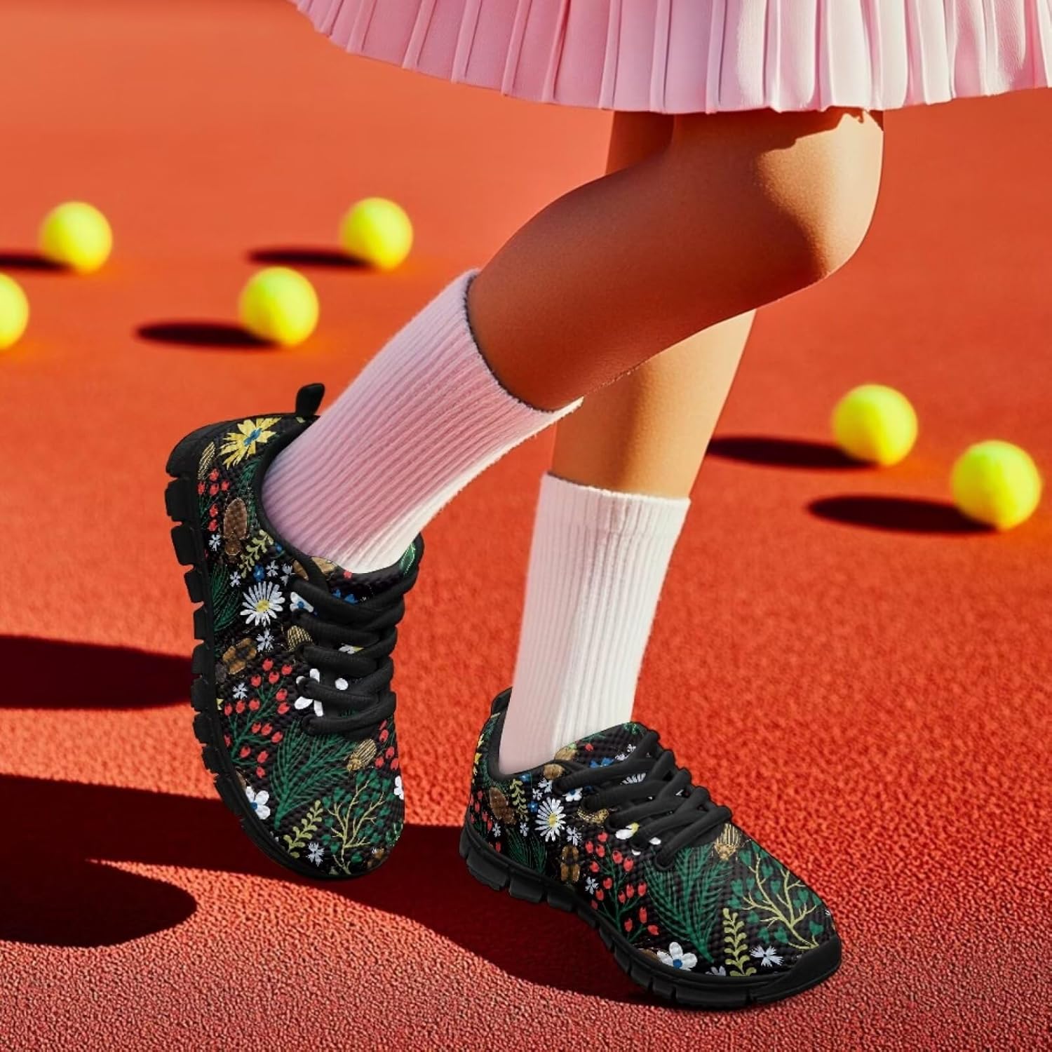 Kids Art Shoes Boys Girls Sneakers Anti-Slip Mesh Slip on Sport Athletic Shoes Breathable Lightweight Tennis Running Shoe