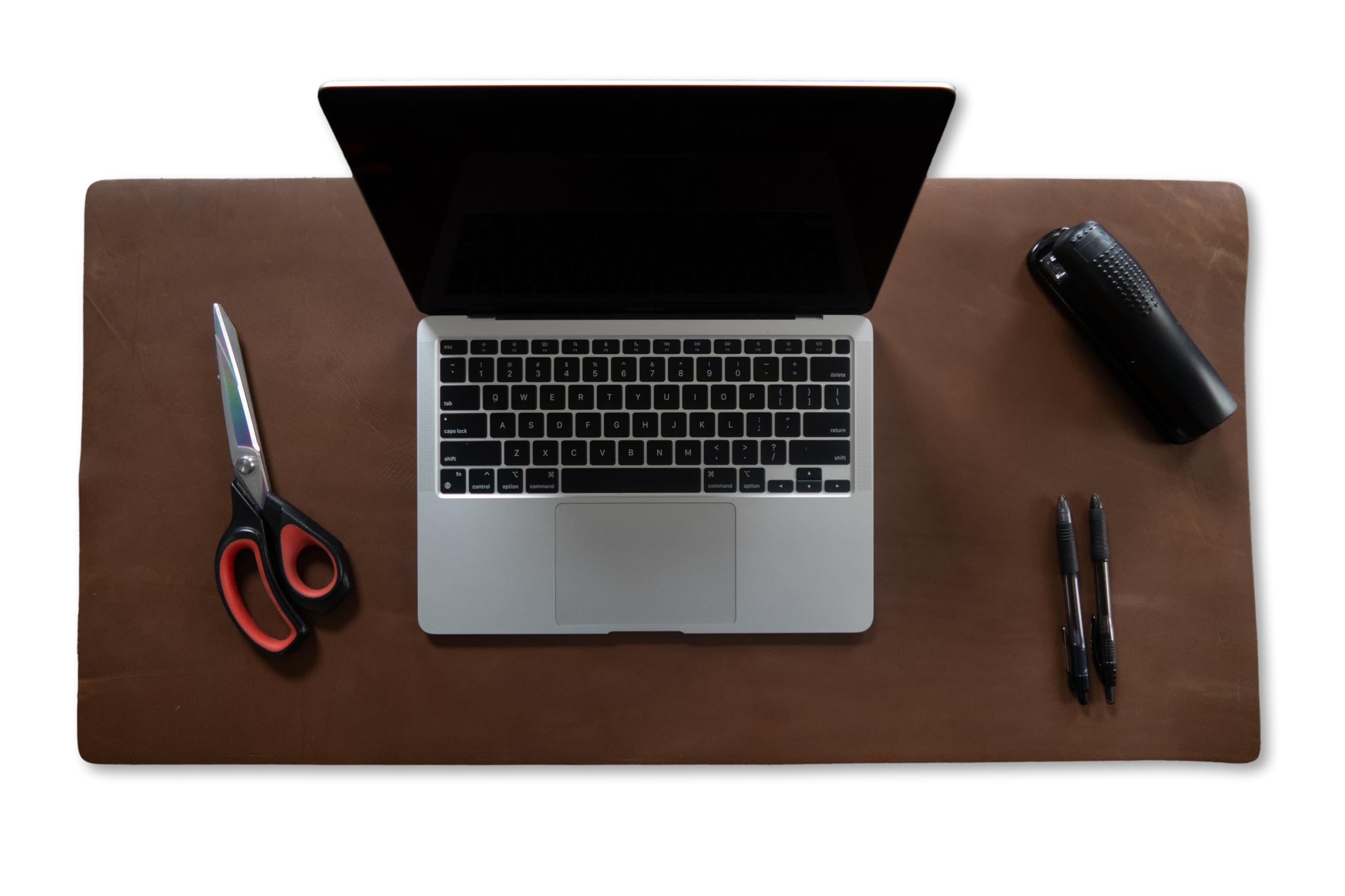 Genuine Leather Desk Pad, Office Desk Mat, Large Desk Blotter, Desk Protector, and Mouse Pad – 31.5" x 15.75" (1.8-2.0 mm) Luggage, Waterproof, Premium Quality for Desk Surface Protection and Comfort