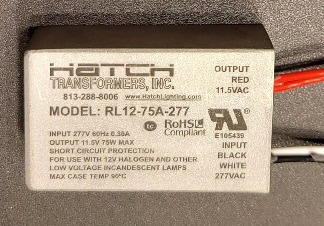 Step Down Transformer from 277 Volts to 12V (Low Voltage) Output