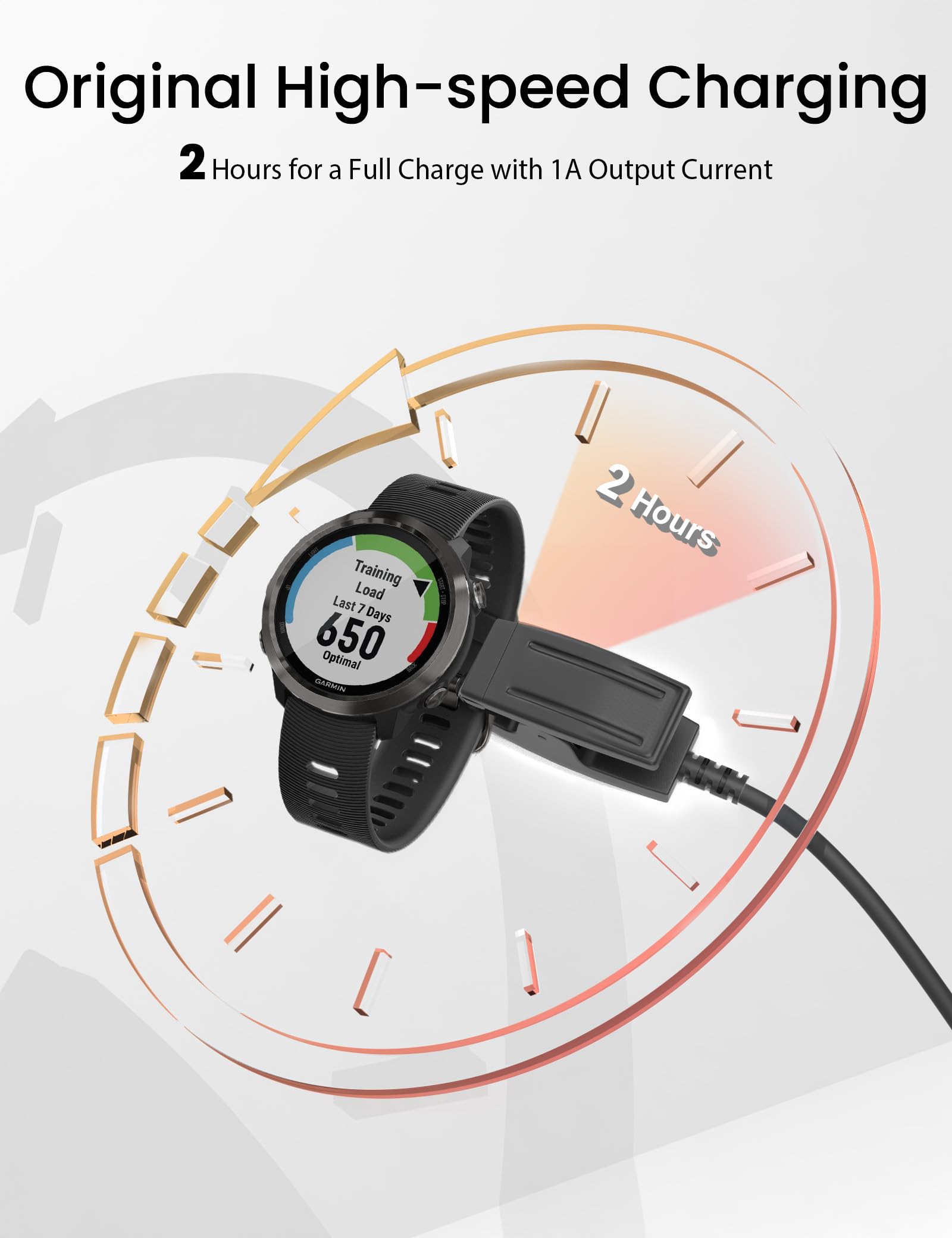 Cavo Ricarica Per Garmin - Caricabatterie Da 1m Per Orologi Smartwatch - Foto 10