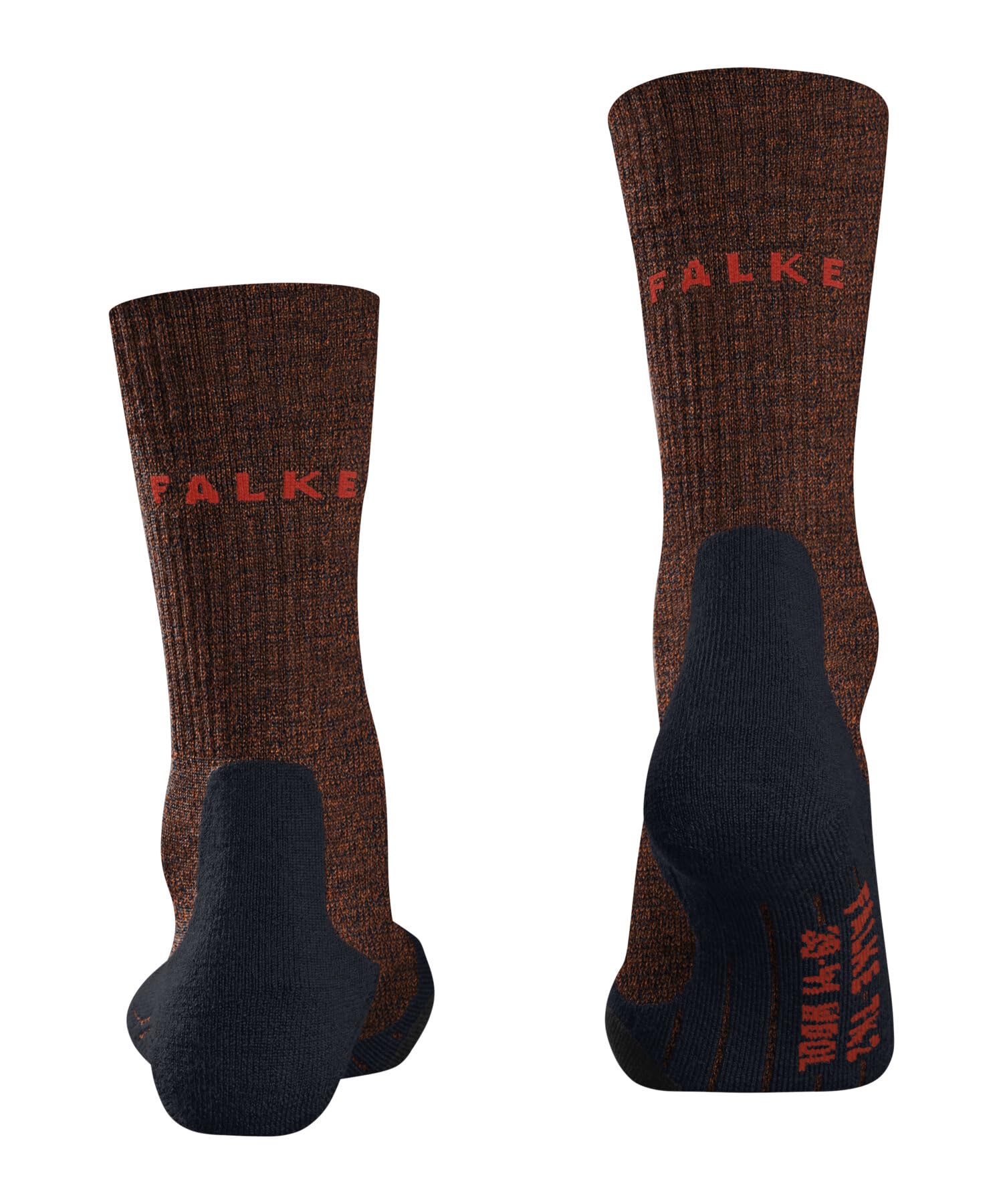 FALKE Herren TK2 Wool Wandersocken mittelstarke Polsterung antiblasen Trekkingsocken warm Thermo atmungsaktive schnelltrocknende klimaregulierende geruchshemmende Wolle Funktionsmaterial 1 Paar