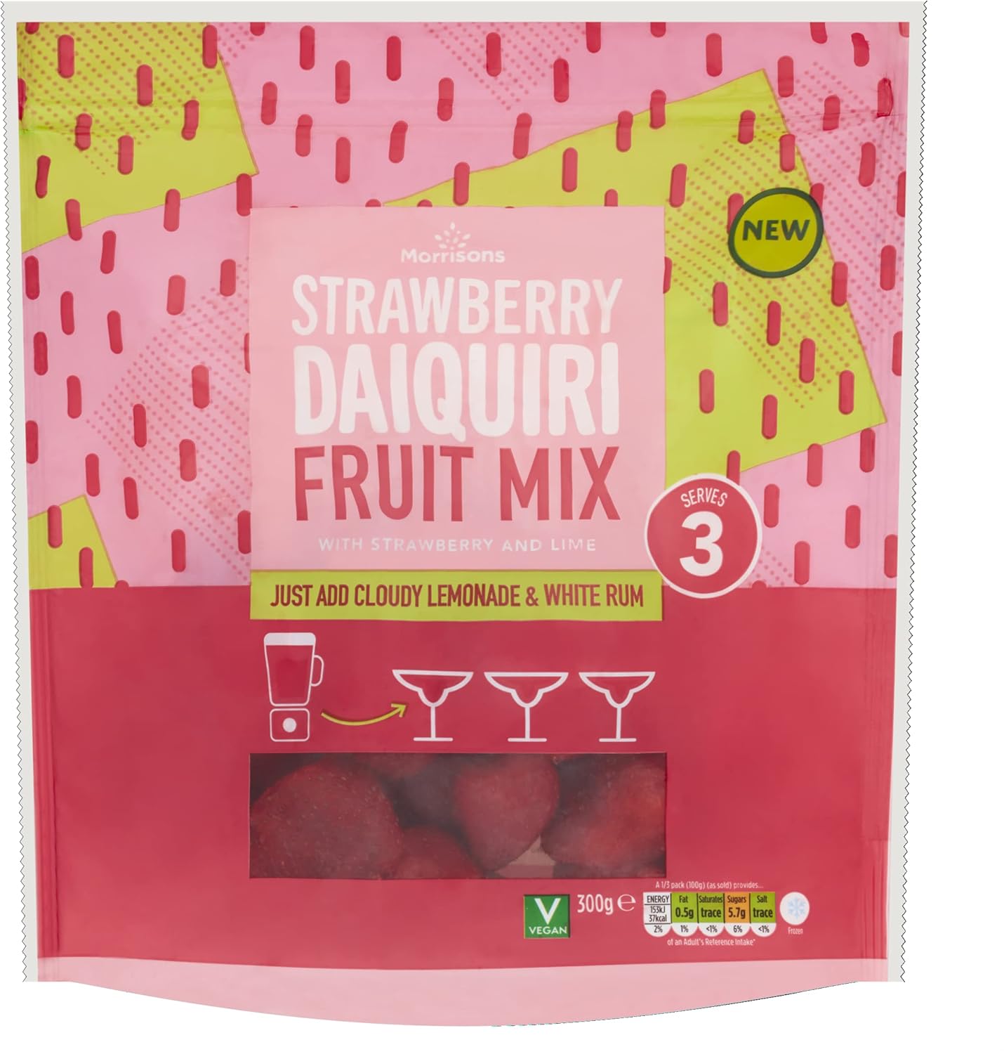 Morrisons Strawberry Daiquiri Mix 300g Amazon.co.uk Grocery