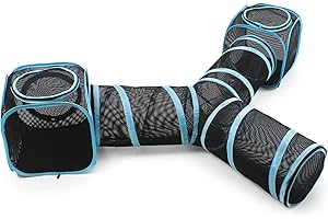 Spacious and Versatile Cat Tent and Tunnel Combo for Play and Relaxation