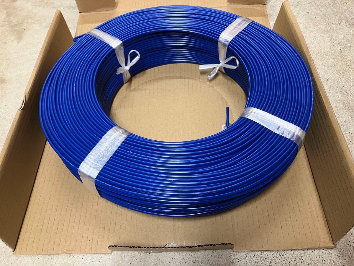 太陽ケーブルテック HKIVケーブル 2sq 300m 青